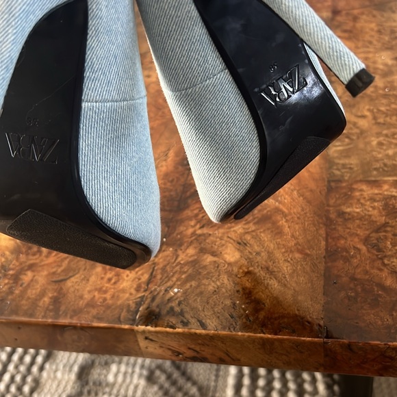 Zara- denim pumps - Picture 4 of 4